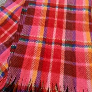 Pink plaid Old Navy fleece scarf